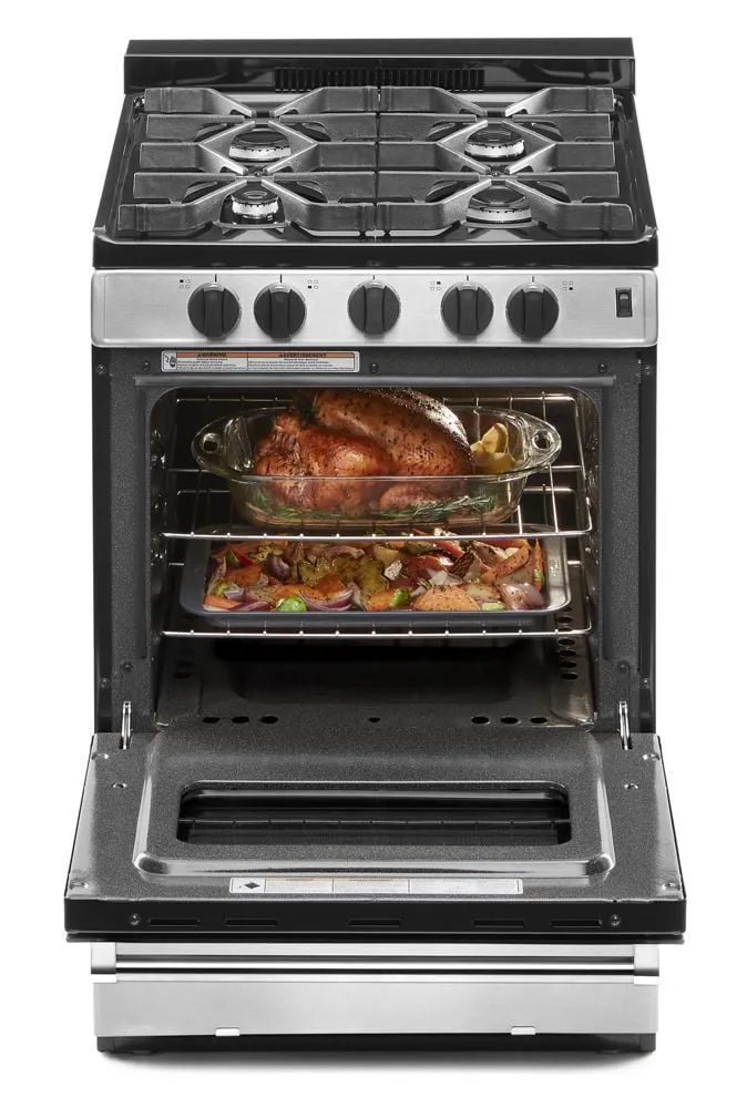 Whirlpool WFG500M4HS 24-Inch Freestanding Gas Range With Sealed Burners