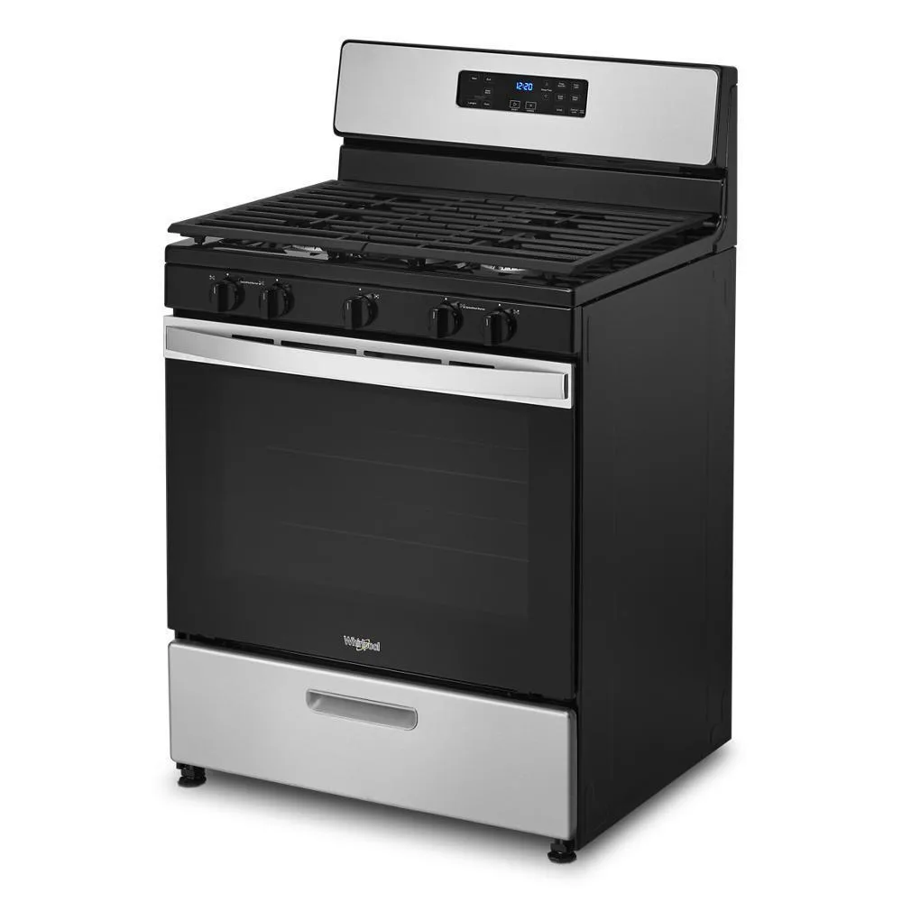 Whirlpool WFG505M0MS 5.1 Cu. Ft. Freestanding Gas Range With Edge To Edge Cooktop