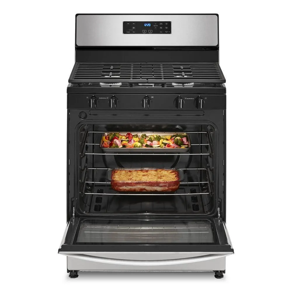 Whirlpool WFG505M0MS 5.1 Cu. Ft. Freestanding Gas Range With Edge To Edge Cooktop