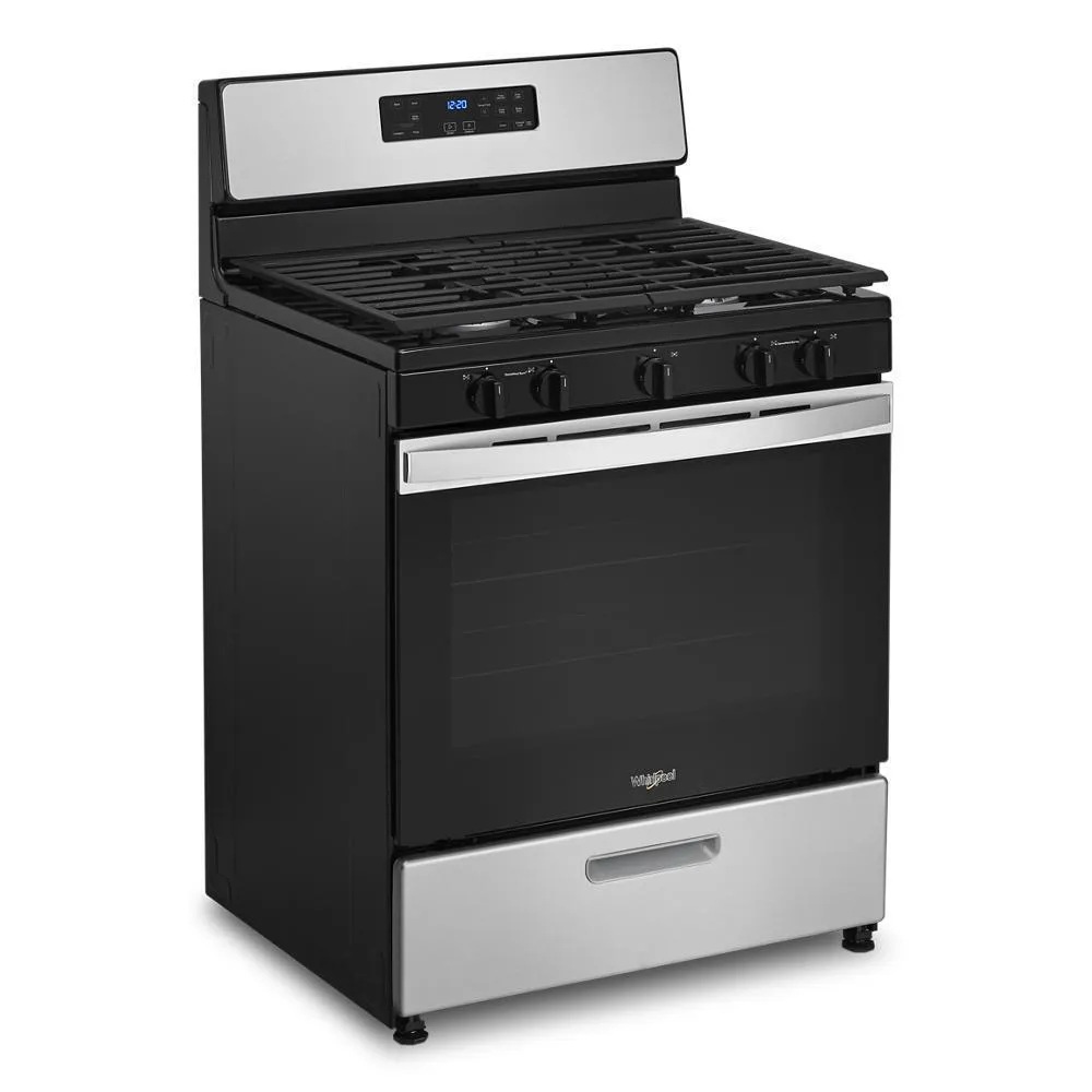 Whirlpool WFG505M0MS 5.1 Cu. Ft. Freestanding Gas Range With Edge To Edge Cooktop