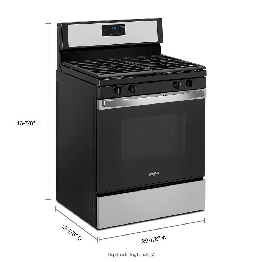 Whirlpool WFG515S0JS 5.0 Cu. Ft. Whirlpool Gas Range With Speedheat Burner