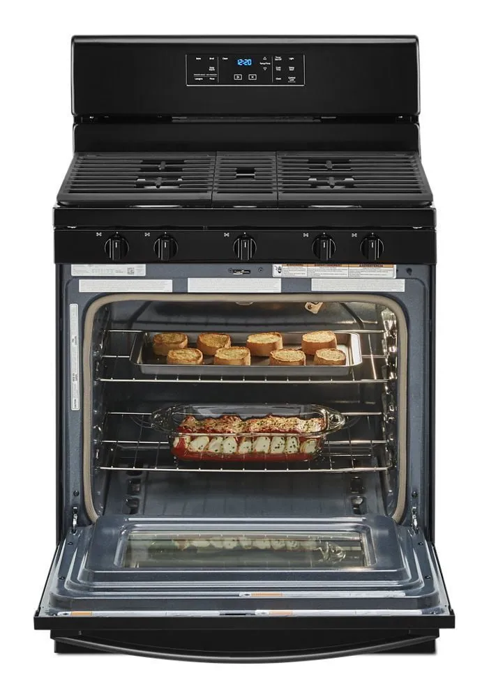 Whirlpool WFG525S0JB 5.0 Cu. Ft. Whirlpool Gas Range With Center Oval Burner