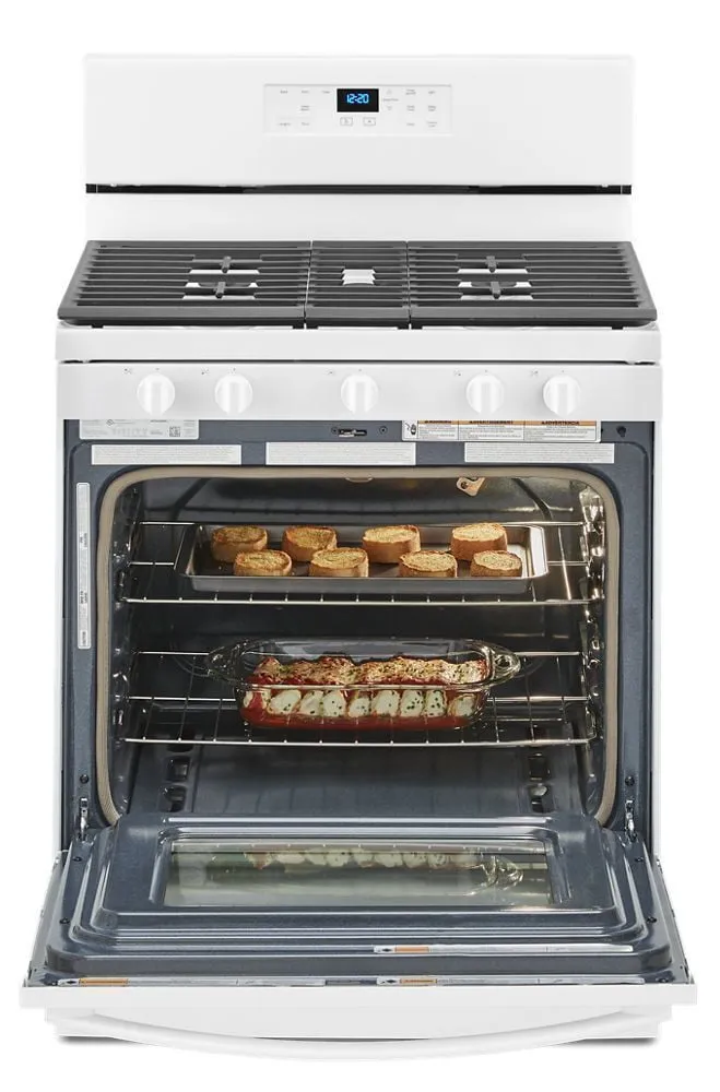 Whirlpool WFG525S0JW 5.0 Cu. Ft. Whirlpool Gas Range With Center Oval Burner