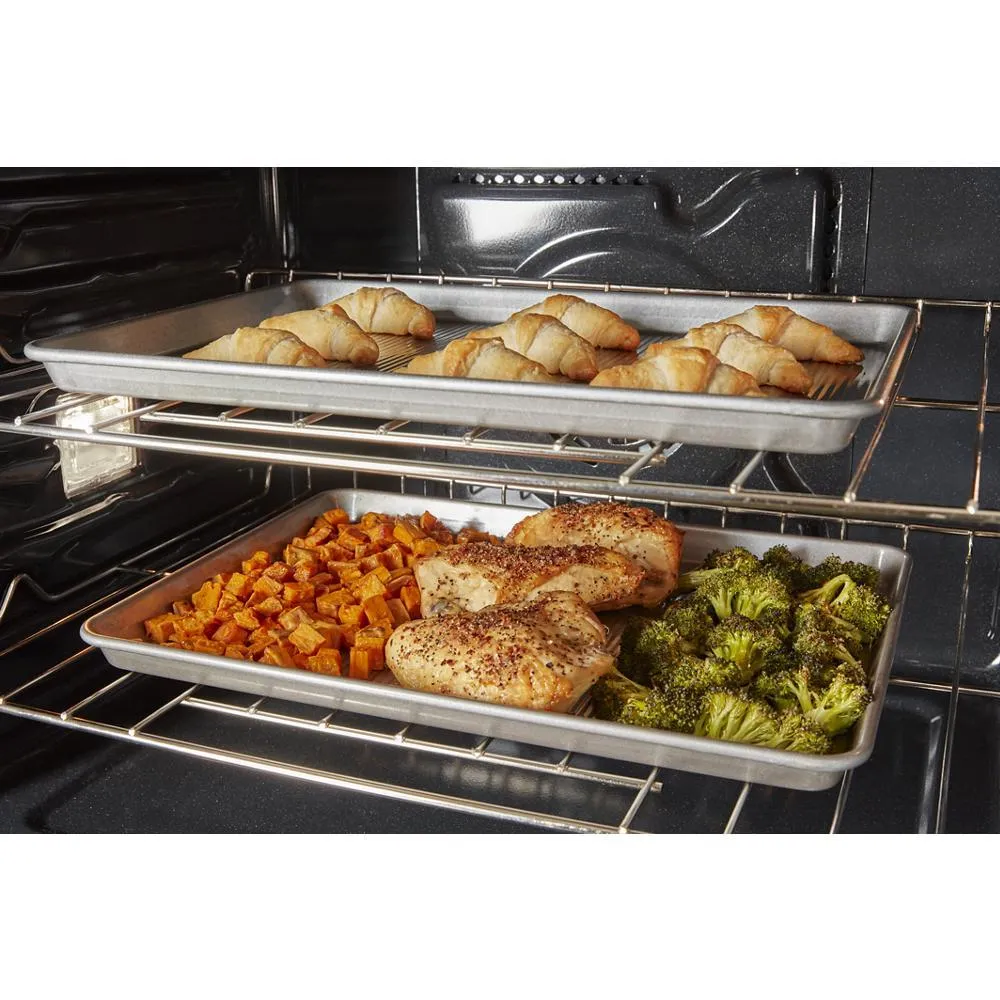 Whirlpool WOEC5027LW 5.7 Total Cu. Ft. Combo Wall Oven With Air Fry When Connected