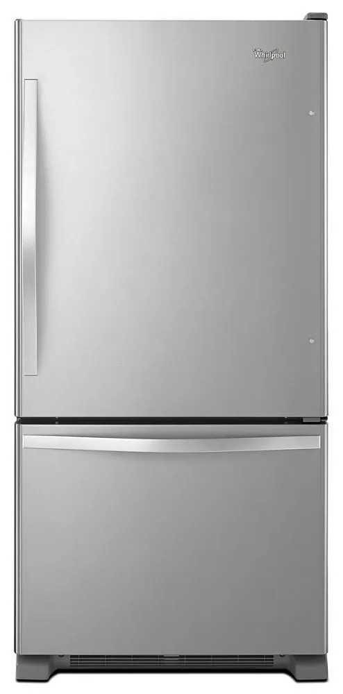 Whirlpool WRB322DMBM 33-Inches Wide Bottom-Freezer Refrigerator With Spillguard Glass Shelves - 22 Cu. Ft