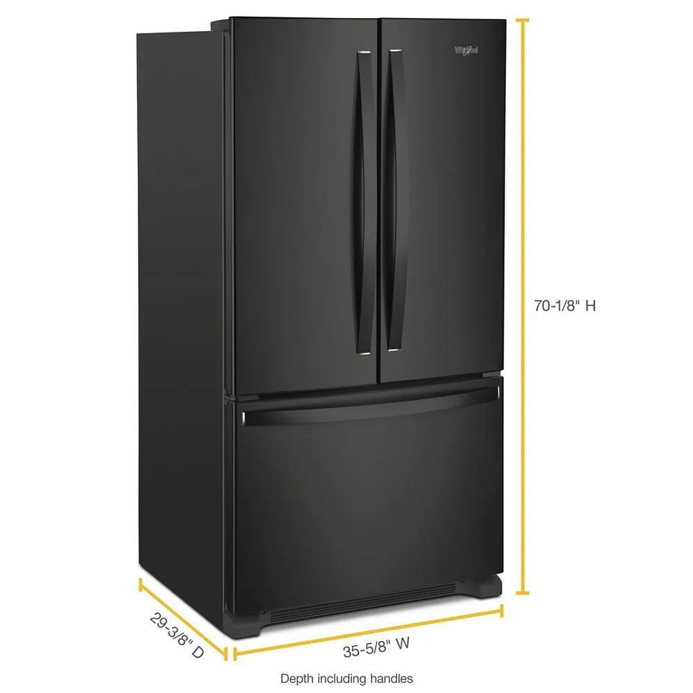 Whirlpool WRFC2036RB Whirlpool Counter-Depth French Door Bottom Mount Refrigerator