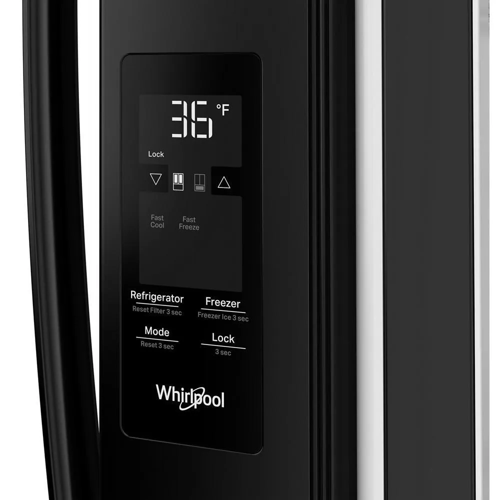 Whirlpool WRFF3136SB 36-Inch French Door Refrigerator With Ice Maker - 31 Cu. Ft.