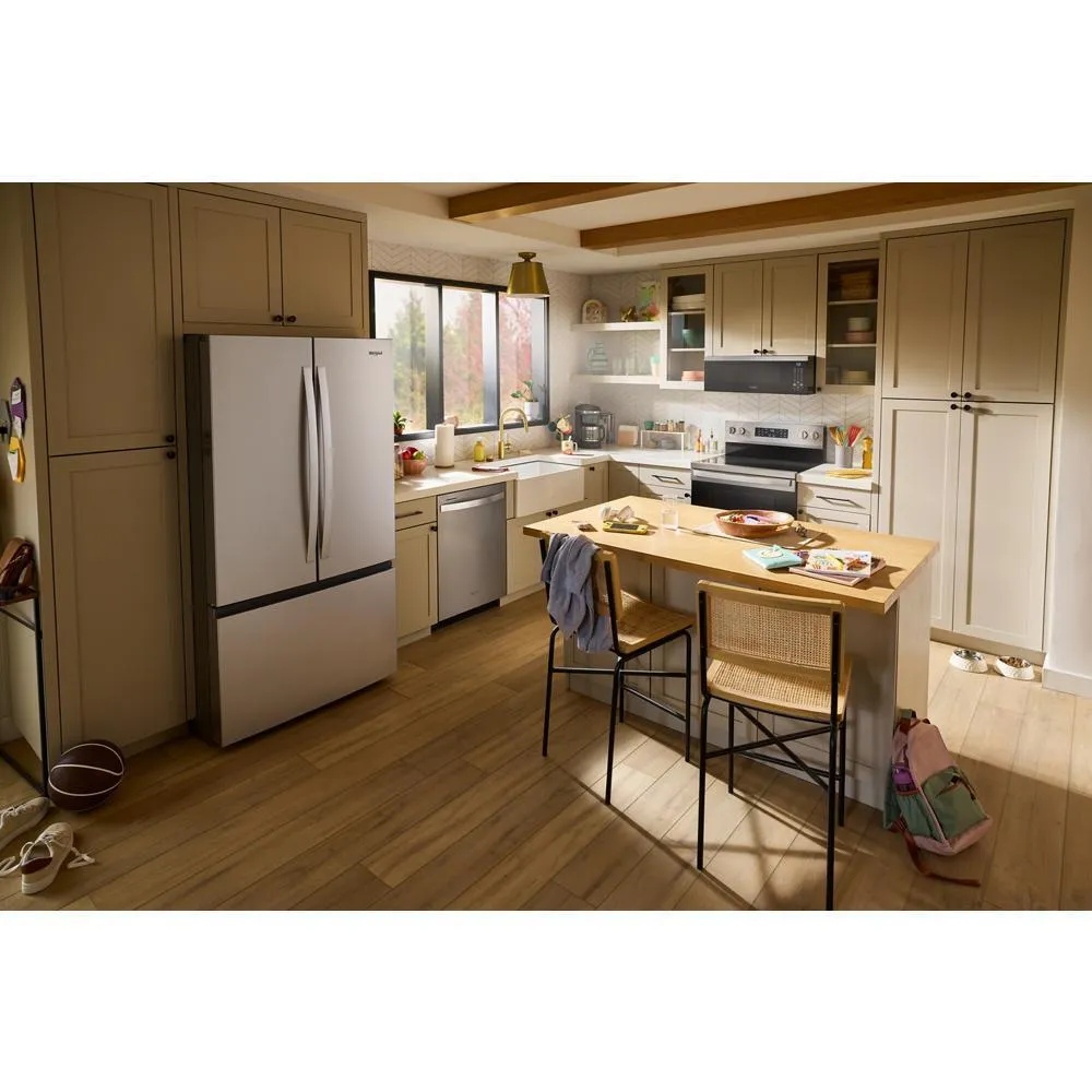 Whirlpool WRFF3336SZ 36-Inch French Door Refrigerator With Interior Water Dispenser - 31 Cu. Ft.