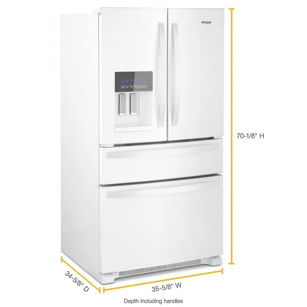 Whirlpool WRMF3636RW Whirlpool 36-Inch Wide French Door Bottom Mount Refrigerator
