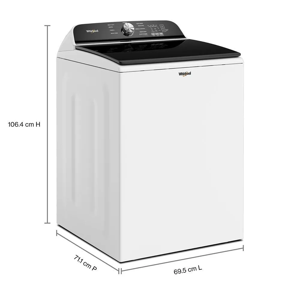 Whirlpool WTW6150PW 5.3 Cu. Ft. Whirlpool Top Load Washer With Impeller