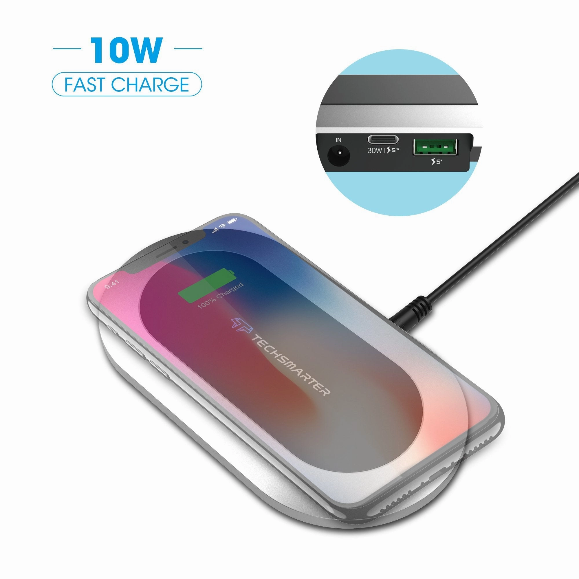 Wireless Charger With 30W Usb-C Pd And 18W Usb Ports Big Hot Sale Flash Discount Today