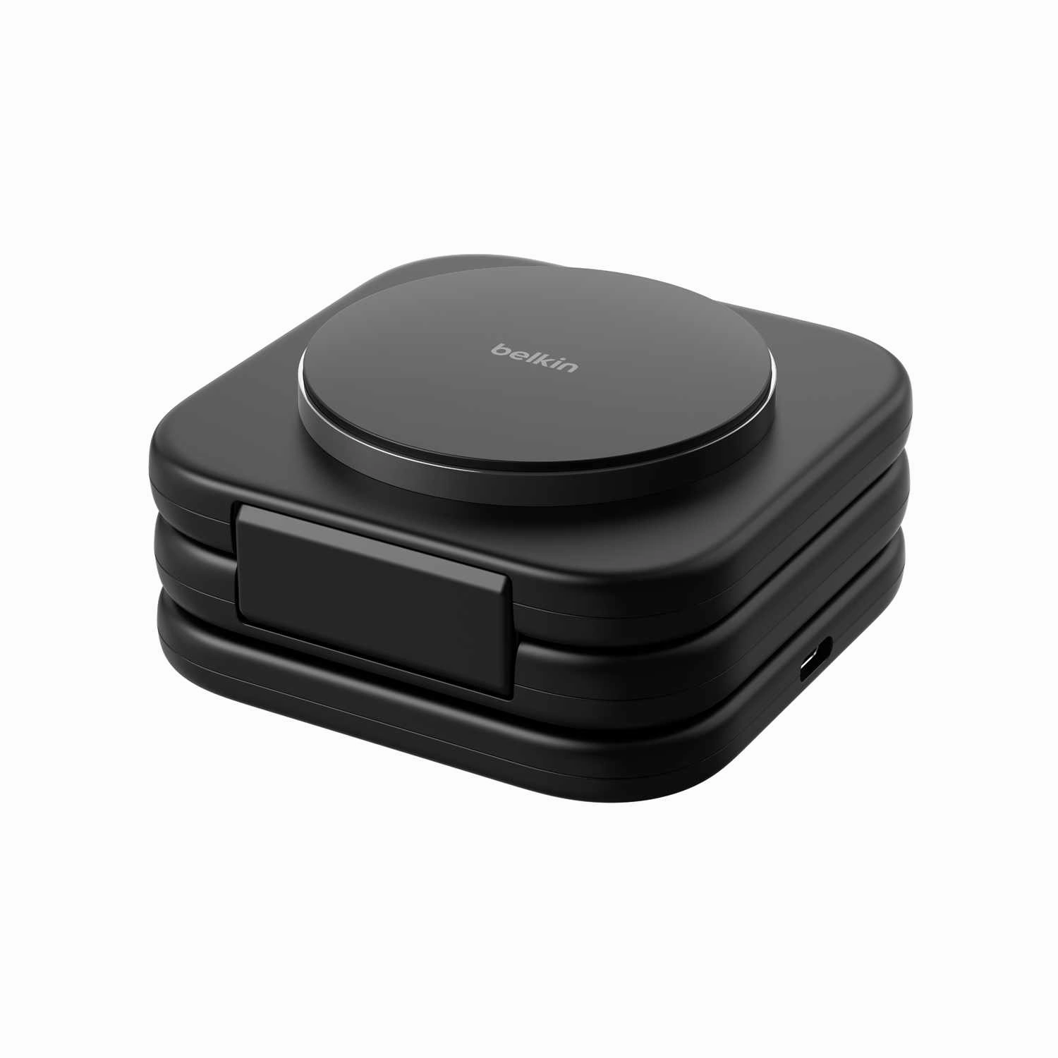 Online Exclusive Deal Shop Todays Picks Wiz024Ttbk Qi2 3-In-1 Travel Wireless Charging Pad Black