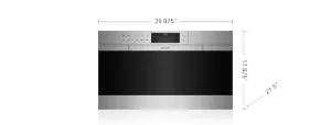 Wolf CSO30CMS 30" M Series Contemporary Stainless Steel Convection Steam Oven With Retractable Handle