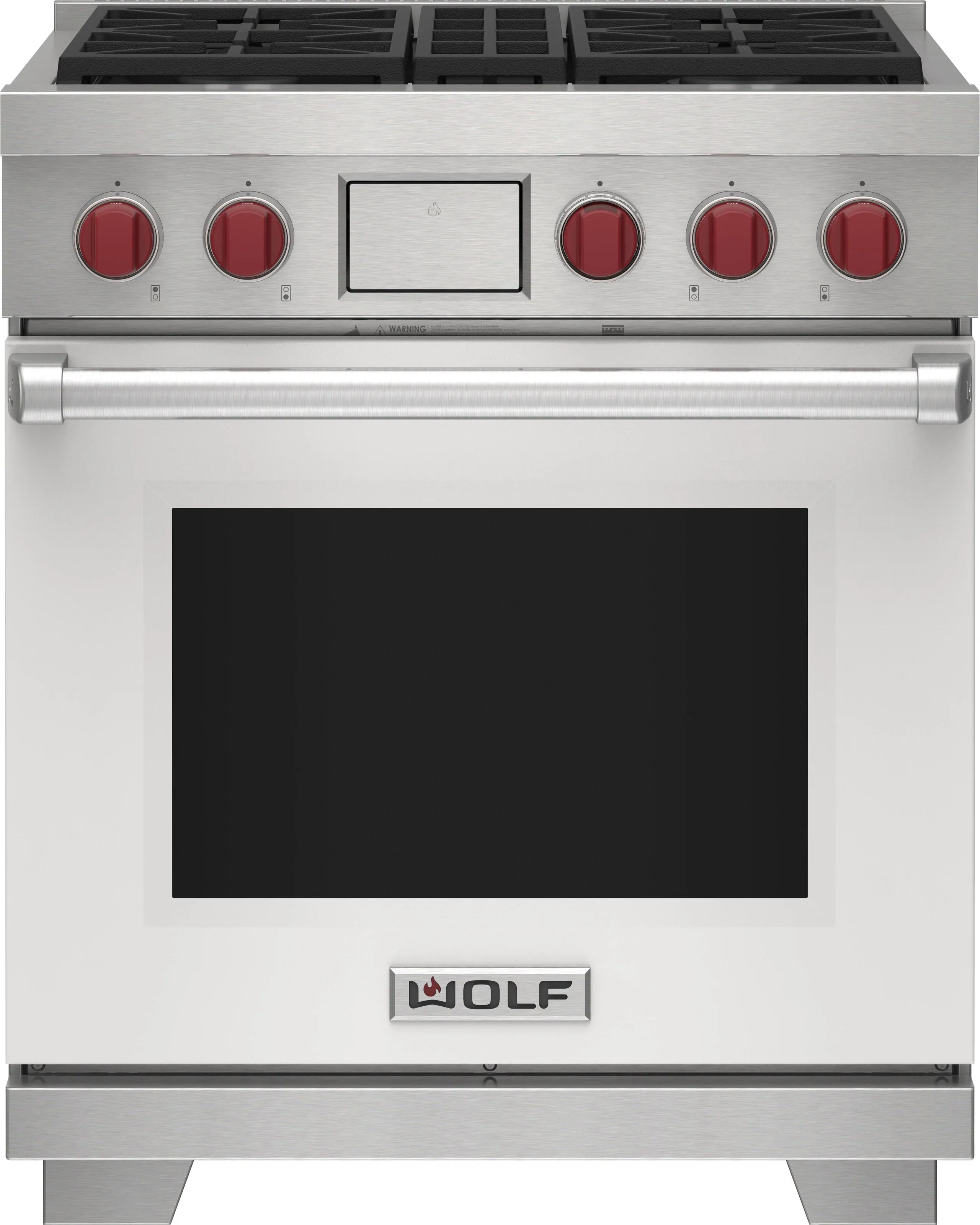 Wolf DF30450BKP 30" Dual Fuel Range - 4 Burners