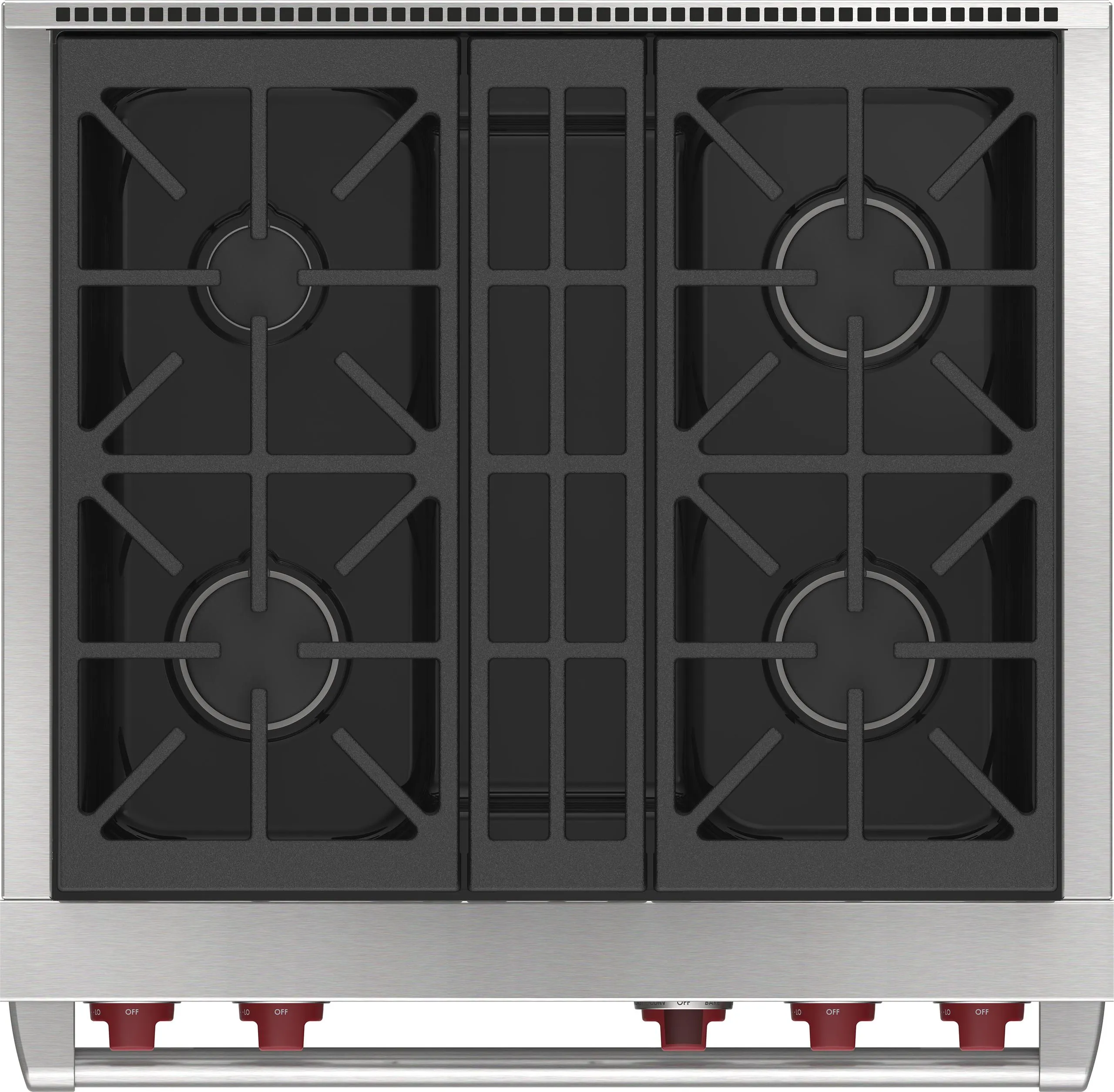 Wolf DF30450BKP 30" Dual Fuel Range - 4 Burners