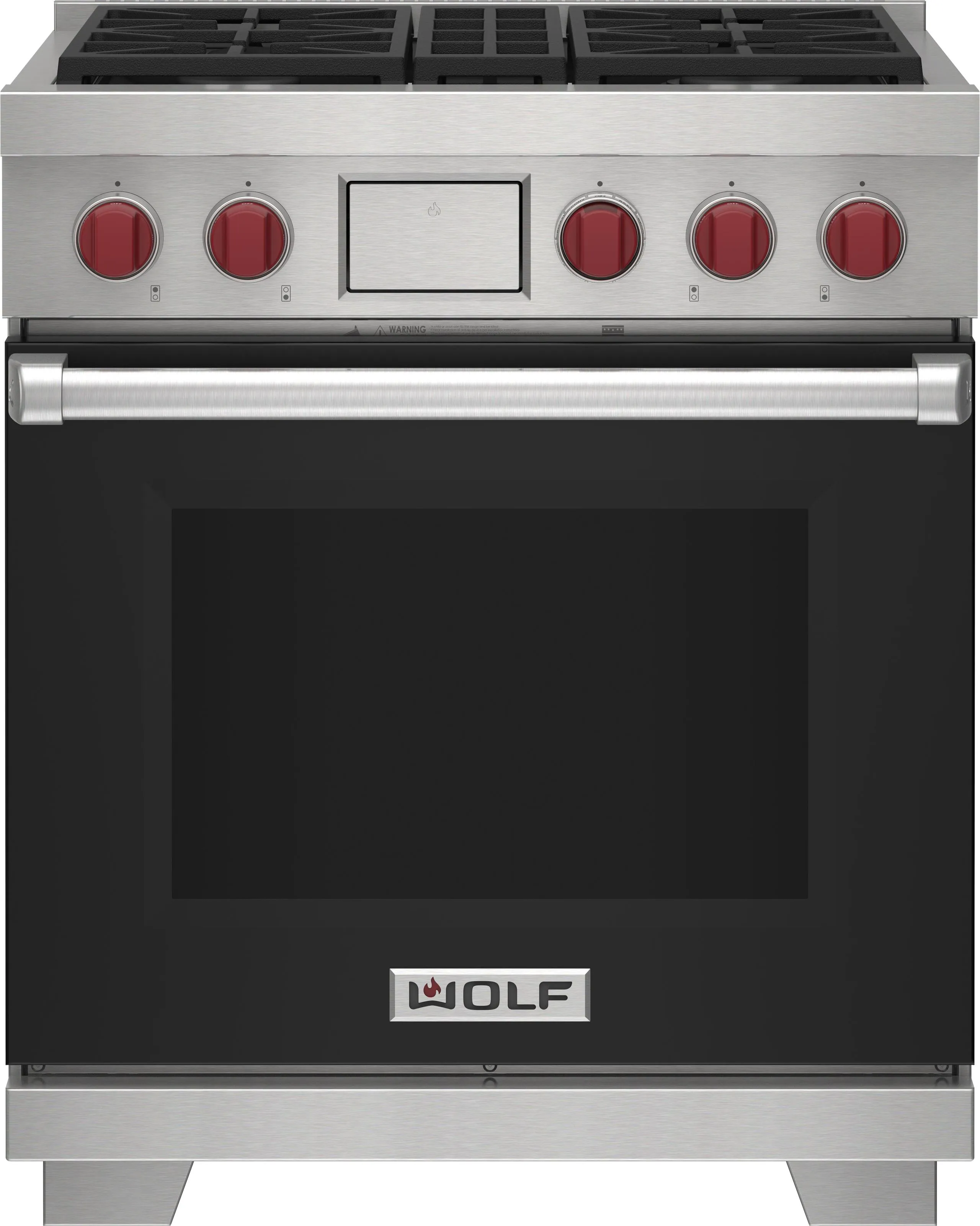 Wolf DF30450BKP 30" Dual Fuel Range - 4 Burners