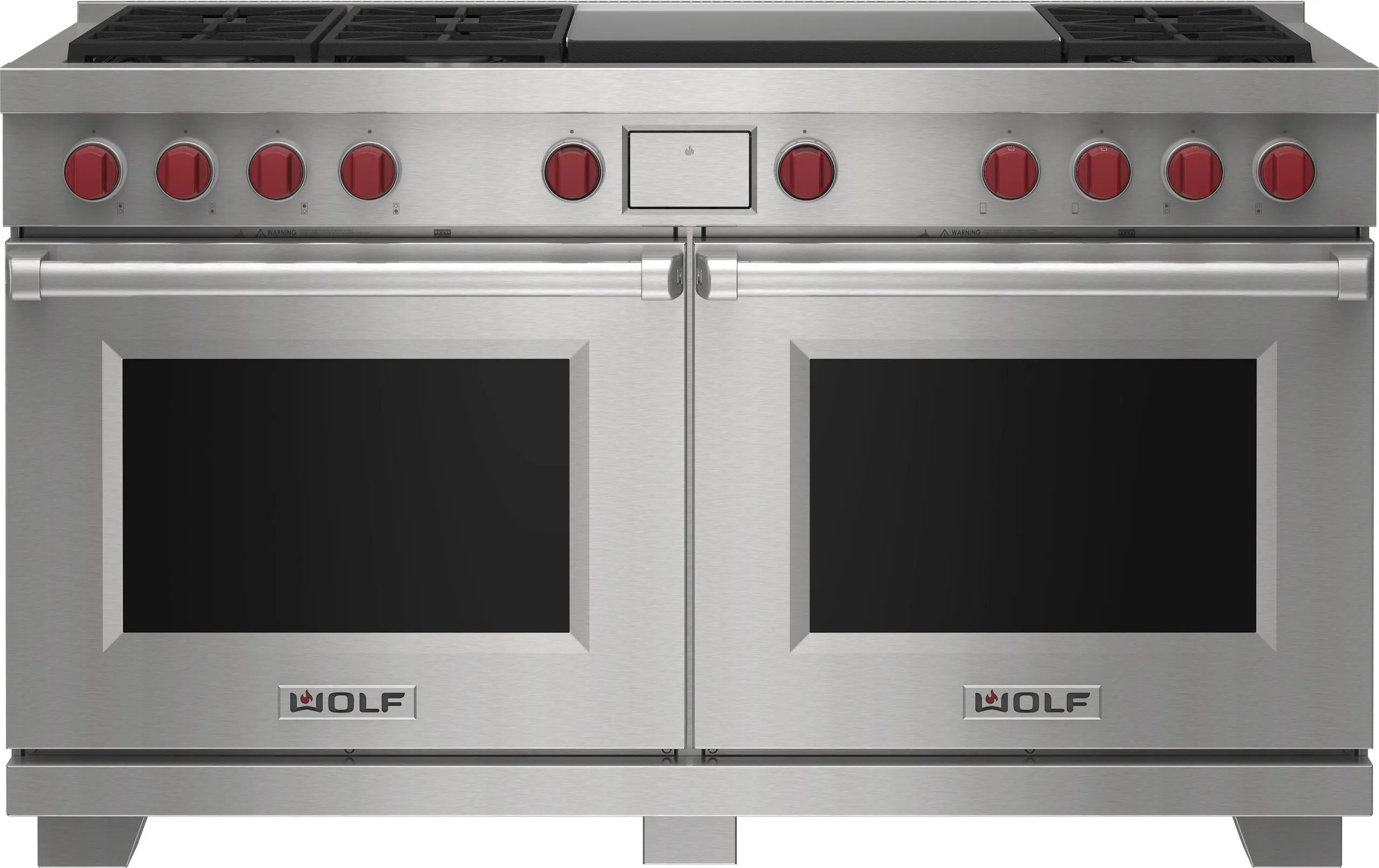 Wolf DF60650DGBKP 60" Dual Fuel Range - 6 Burners And Infrared Dual Griddle