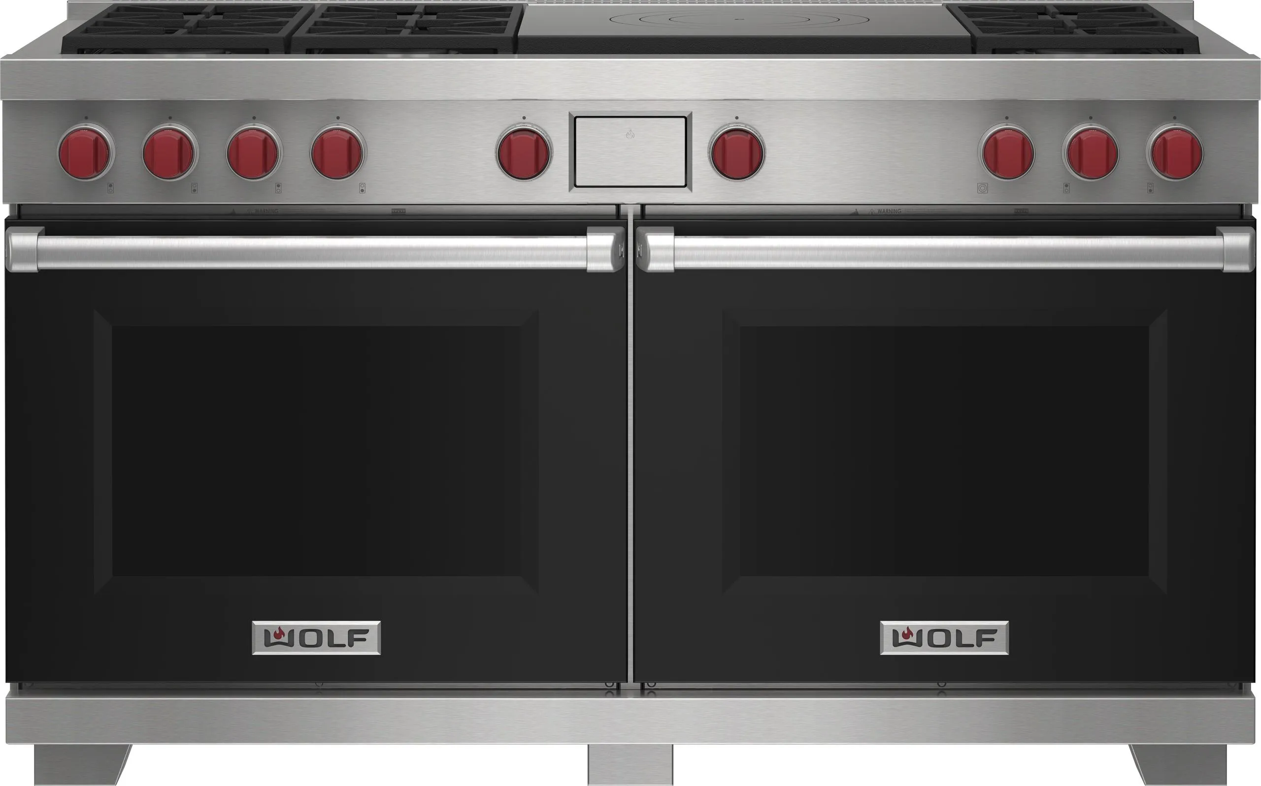 Wolf DF60650FBKP 60" Dual Fuel Range - 6 Burners And French Top