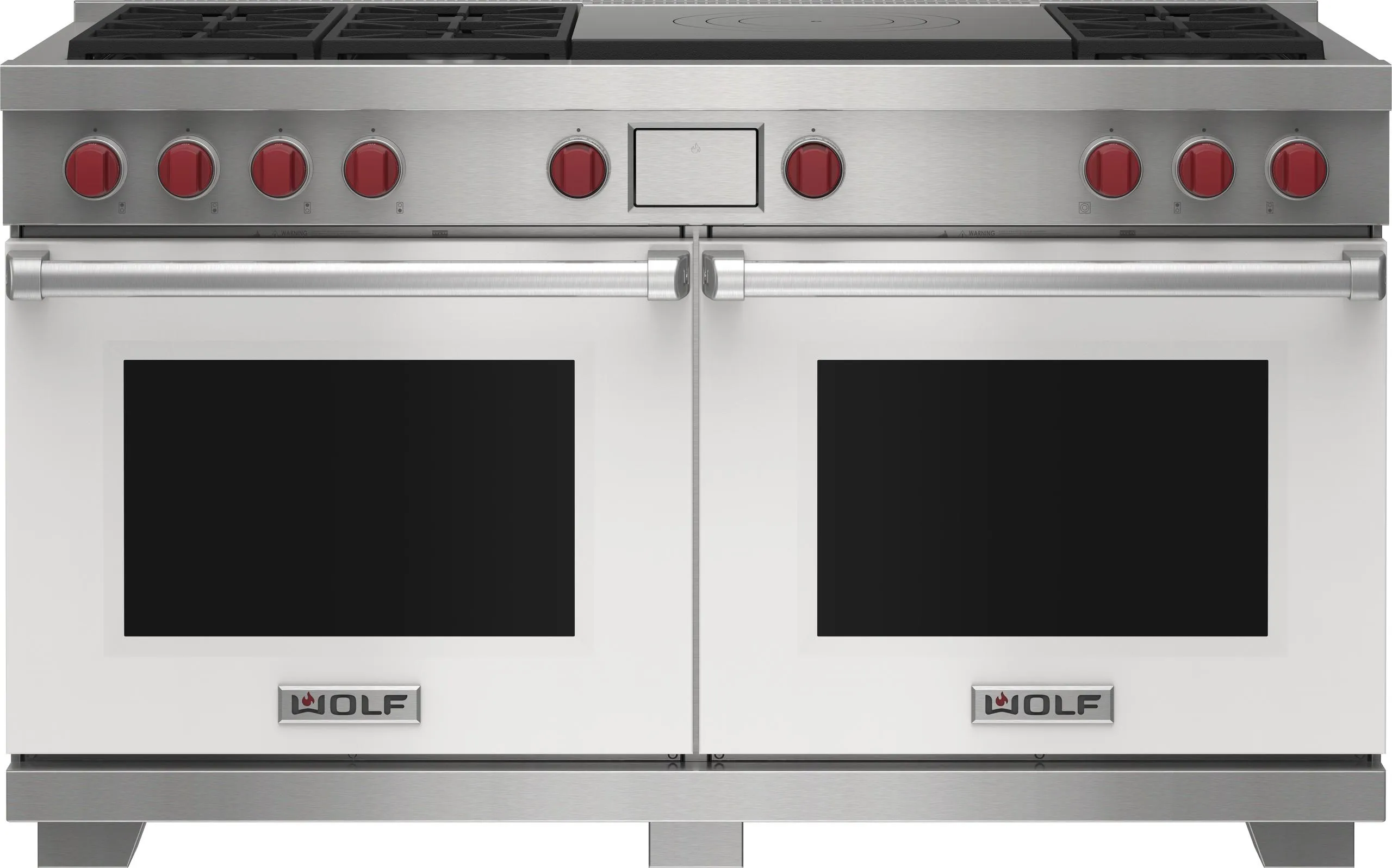 Wolf DF60650FBKPLP 60" Dual Fuel Range - 6 Burners And French Top