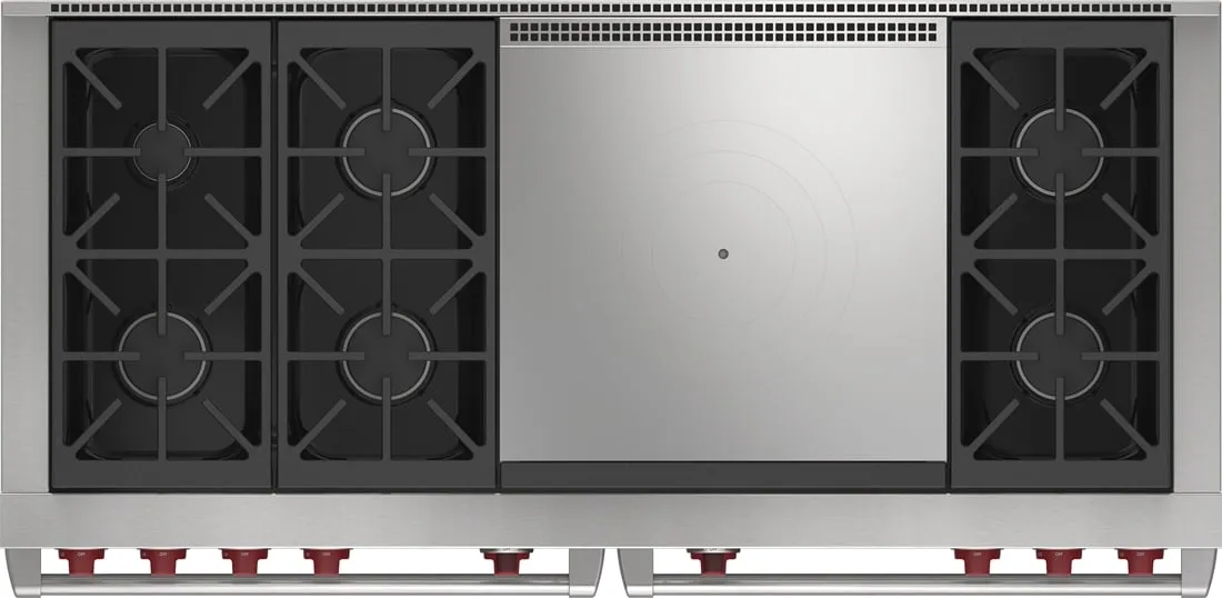 Wolf DF60650FSP 60" Dual Fuel Range - 6 Burners And French Top