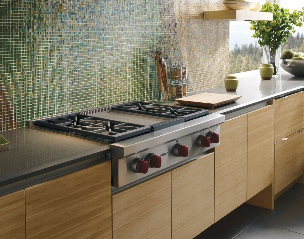 Wolf SRT364GLP 36" Sealed Burner Rangetop - 4 Burners And Infrared Griddle