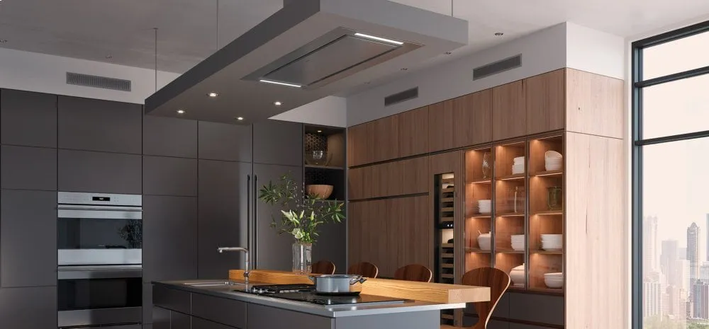 Wolf VC48S 48" Ceiling-Mounted Hood - Stainless Steel