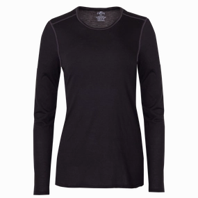 Women'S Pepper Bi-Ply Crewneck - Black Dont Wait Save