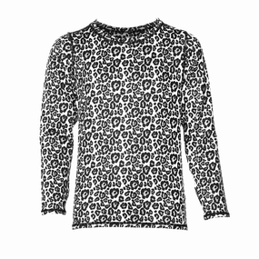 Youth Micro-Elite Chamois Print Crew - Leopard Big Hot Sale Dont Wait Save