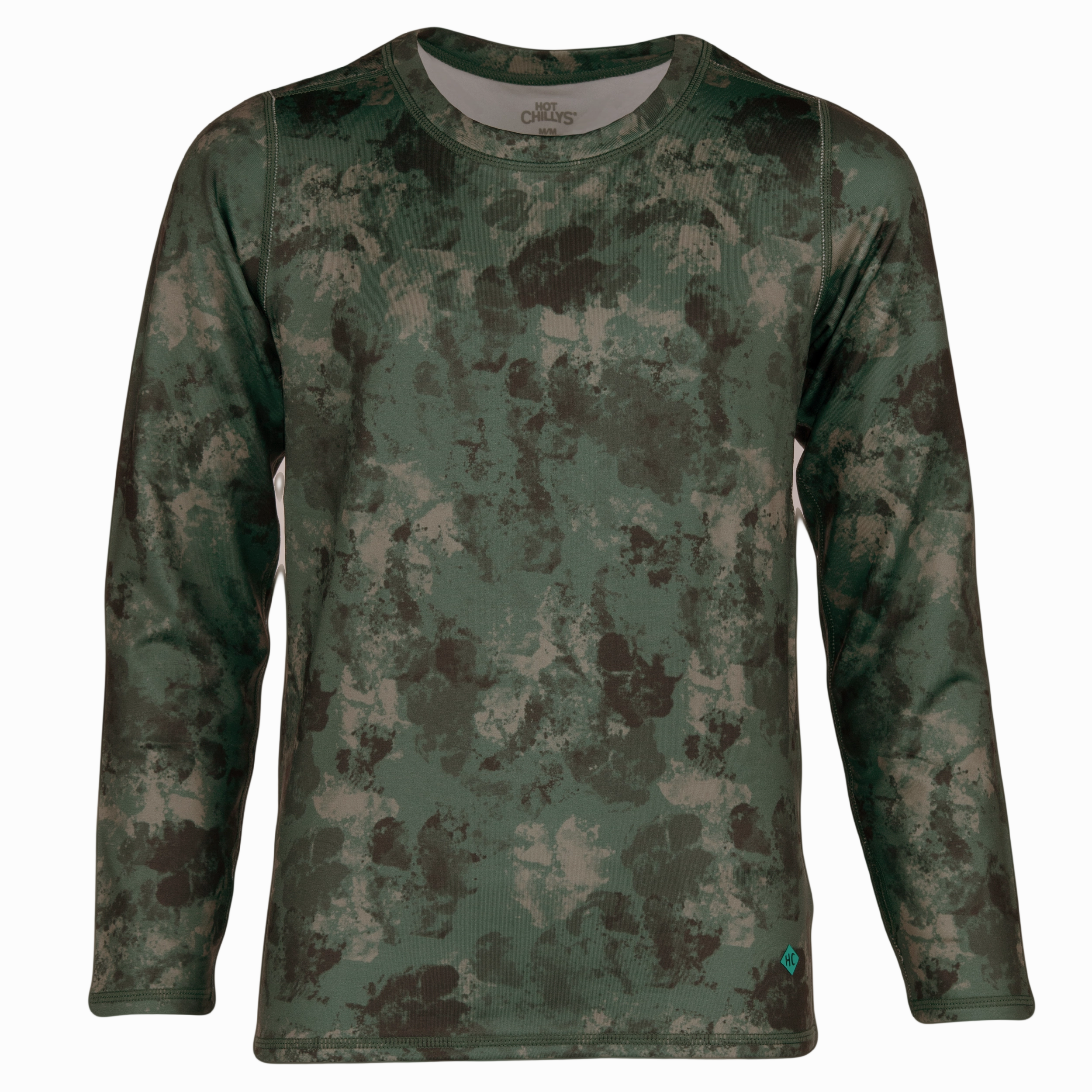 Youth Micro-Elite Chamois Print Crew - Swamp Camo Shop the Best Deals MustShop Sale