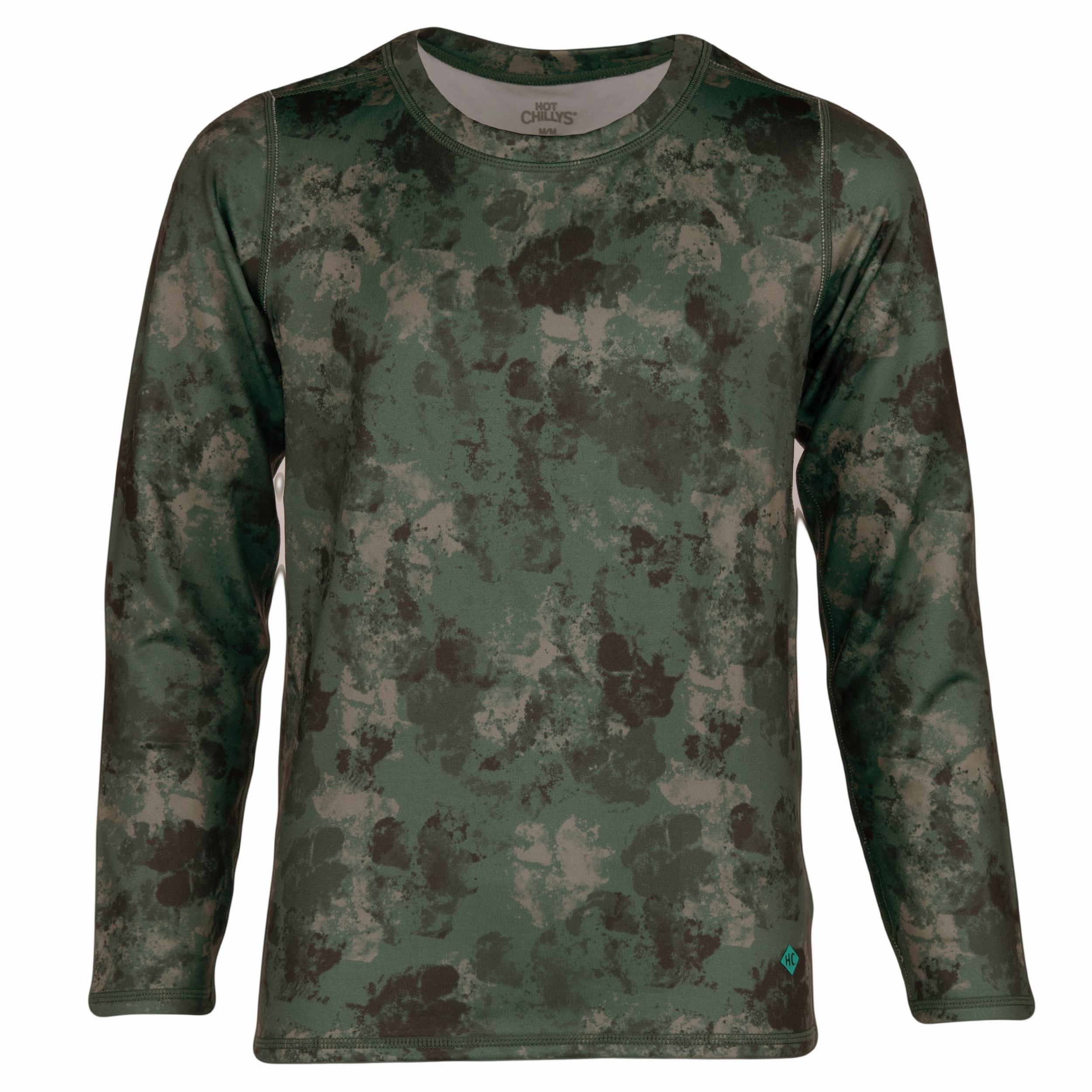 Youth Micro-Elite Chamois Print Crew - Swamp Camo Daily Hot Deal