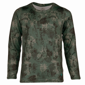 Youth Micro-Elite Chamois Print Crew - Swamp Camo Shop Grab Offer